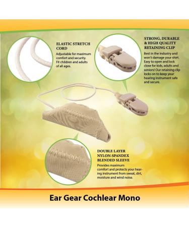 Buy Ear Gear Cochlear Mono Protects Implants from Dirt Sweat & Moisture Fits Most Cochlear Advanced Bionics & Medel Processors Mono Black - Buy Online on GoSupps.com
