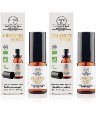 Elixirs & Co - Spray Buccal Urgences Fleurs de Bach 10 ml - Calme et R confort Instantan - Format Nomade - lixir Naturel Anti Stress quilibre Apaisement motionnel - 100% Bio et Naturel Pack of 2