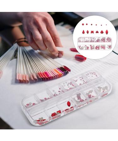 Minkissy 1 Box Nail Art Accessories Nail Metal Diy Accessories for Nail Nails Gems Nail Art Gems Crystal Nail Gems Metal Nail Jewelry Nail Crystals Nail Jewels Red Resin Boxed Shaped Drill - Buy Online on GoSupps.com