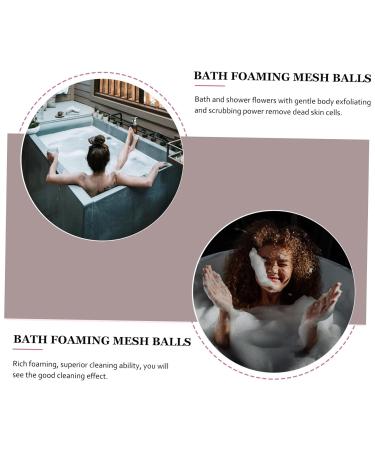 Mipcase 3pcs Bath Ball & Flower Bathing Accessories for Kids | Shower Puffs Loofah & Skin Cleaning Tools - Buy Online on GoSupps.com