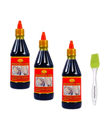 Dragonfly Premium Oyster Sauce 19 Oz (Pack of 3) Bundle with PrimeTime Direct Silicone Basting Brush in a PTD Sealed Bag - Buy Online on GoSupps.com