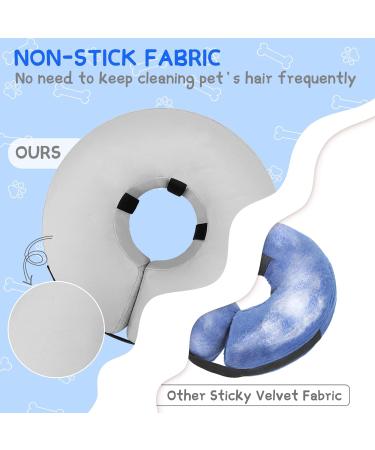 Supet Rewrise Inflatable Dog Collar - Leak Protection & Comfort for XL/XXL Dogs | Soft Post-Op Recovery Collar (Gray 45.6-58.4 cm) - Buy Online on GoSupps.com