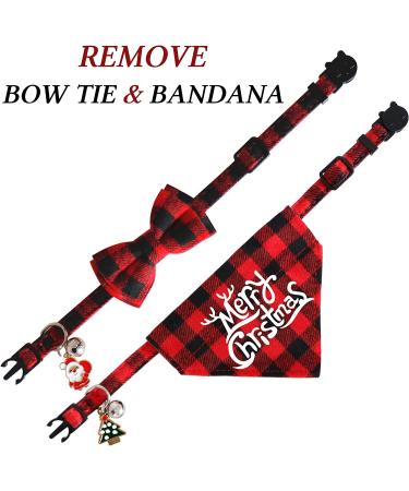 STMK Holiday Cat Bandana Collar with Bell - Festive Christmas, Thanksgiving, Halloween Design for Cats and Kittens - Buy Online on GoSupps.com