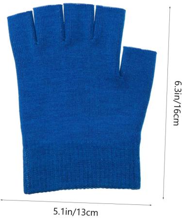Beatifufu 2 Pairs Gel Gloves Moisturizing Gloves Reusable Half Finger Gloves Moisturizing Fingerless Gloves Essential Oils Gloves Cracked Hands Repair Gloves Grooming Glove Knitting 16X13X1CM - Buy Online on GoSupps.com