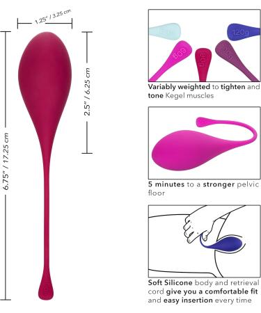 CalExotics Kegel Training 5-Piece Set - Enhance Pelvic Floor Strength | International Shipping Available - Buy Online on GoSupps.com