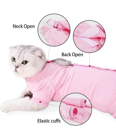 Heywean Katzenbody for Cats - Post-Surgery Recovery Suit Long-Sleeved Anti-Scratch XS Pink - Buy Online on GoSupps.com
