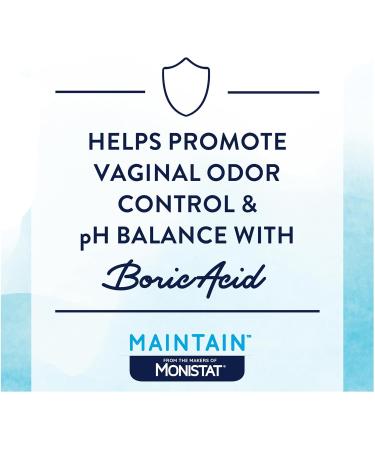 Maintain Boric Acid Suppositories for Women - 600 Mg 30 Ct | From The Makers of Monistat - International Shipping Available - Buy Online on GoSupps.com