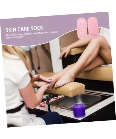 Healeved 1 Pair Gel Socks Lotion Socks Heel Moisturizing Foot Cover Dry Foot Moisturizing Cover Women Moisturizing Gels Sock Women Socks Women's Cosmetic Pink Outer Cotton Yarn Adult Socks - Buy Online on GoSupps.com