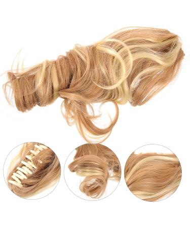 Angoily extend High temperature wire Hair piece Donut long curly hair pieces claw clips for curly hair curly wig bun short human hair wigs curls short hair wigs short hair - Buy Online on GoSupps.com