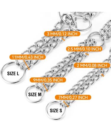 HAPPY HACHI Half Check Dog Collar | Martingale Collar for Medium to Large Dogs | Training and Walking Collar | Silver, Size S 30-43cm - Buy Online on GoSupps.com