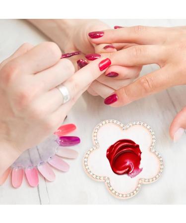  POPETPOP POPETPOP Retro Nail Art Display Stand with Wheel of Tips and Mixing Tray for Artists - Buy Online on GoSupps.com