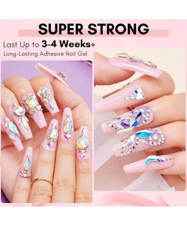 Makartt Rhinestone Glue Gel - 30ml UV Nail Art Adhesive (2 Pack) for Charms & Gems - Buy Online on GoSupps.com