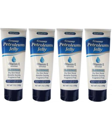 4 Xtra Care Creamy Petroleum Jelly Skin Moisturizer Vitamin E Enriched 7 oz each
