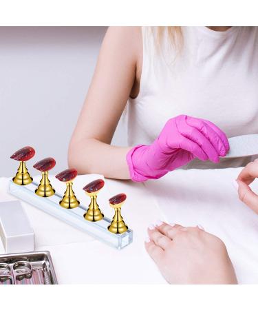 Chess Nail Display Stand - 4 Sets Acrylic Magnetic Holder for False Nails | Fingernail DIY Practice Stand - Buy Online on GoSupps.com