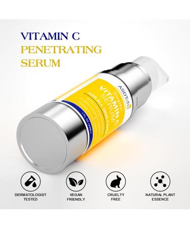 Super Vitamin C Serum for Women 70+ | Hydrating Hyaluronic Acid & Collagen | Firming Face Serum - 1 FL OZ - Buy Online on GoSupps.com