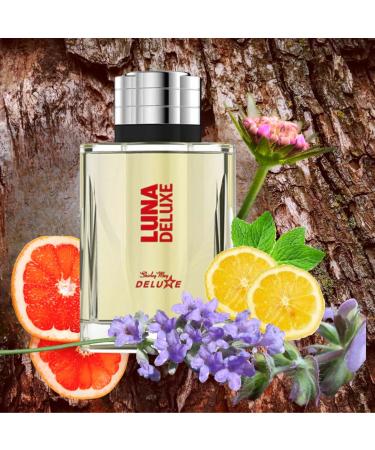 Luna Deluxe Pour Homme 3.4 Fl. Oz. Eau De Toilette Citrus Aromatic fragrance For Men - Buy Online on GoSupps.com