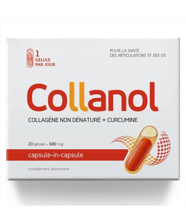 Collanol Innovation in Healthy Joint Care Liquid Formula in a Double Capsule 3D Collagen + Micellar Extract of Turmeric Roots 1 Capsule/Day (1 Pack) - Buy Online on GoSupps.com