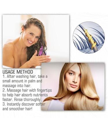 PPLWJLEF Silk Gloss Smoothing Cream Hair Mask Pure Keratin Repairing Hair Mask 5 Seconds Magical Shiny Hair Mask for Dry and Damaged Hair - Buy Online on GoSupps.com