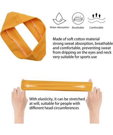12 Pack Sports Headbands for Women | Cotton Elastic Yoga Hair Bands for Running Pilates & Cycling - Buy Online on GoSupps.com