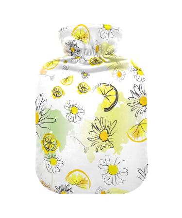 Chamomile lemon heat bottle with reference hot water bottles For pain relief water heating cushions feet and bed warmers to warm the hands 1l