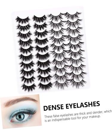 minkissy Lashes Kit 20 Pairs Three-dimensional Cross Eyelashes Lashes Natural Natural Artificial Eyelashes Dense Eyelashes 3d Mix Imitation Thick Eyelashes - Buy Online on GoSupps.com