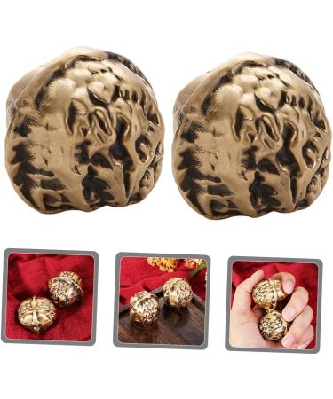 Homsfou Chinese Stress Balls - Decorative Massage Ornaments | Small Walnut Handballs for Relaxation & D cor - Buy Online on GoSupps.com