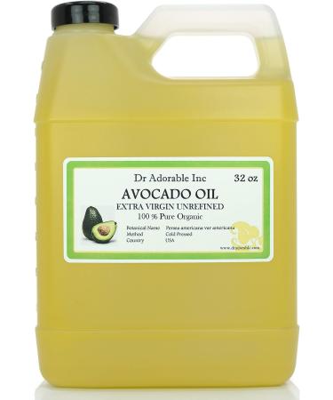 32 OZ Premium Avocado Oil Extra Virgin RAW UNREFINED Organic Cold Pressed