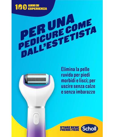 Scholl Velvet 2-in-1 Electronic Pedicure System - Smooth & Soften Feet Remove Calluses & Cracked Heels | International Shipping - Buy Online on GoSupps.com