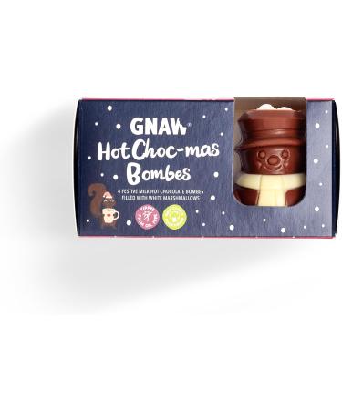 Gnaw Chocolate Melting Snowman and Santa Hot Chocolate Bomb Gift Set - 105g - Buy Online on GoSupps.com