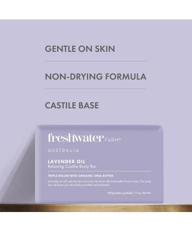 Relaxing Castile Natural Bar Soap - Lavender Oil | Nourishing Essential Oils for Dry & Sensitive Skin | 7 oz 8PK - Ideal for Women & Men - Buy Online on GoSupps.com