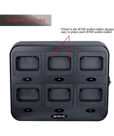 Retevis RT68 Six-Way Charger - Efficient Charging Solution | Pack of 1 - Buy Online on GoSupps.com