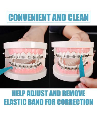 Buy Clyhon 10 Pack Orthodontic Elastic Disposable Tooth Bricks - Braces Material Placement Tools Elastic Cable & Hooks | International Shipping Available - Buy Online on GoSupps.com