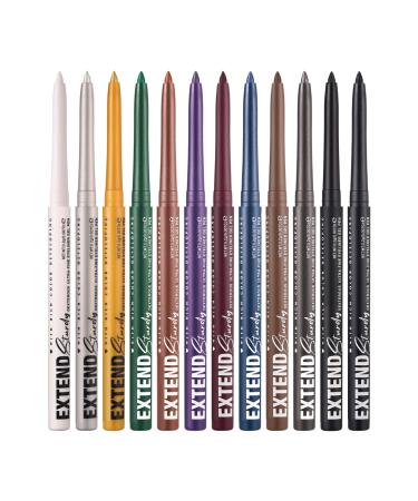 Gel Liner Pencils Eye Liner Set | 12 Colors Waterproof Eyebrow Pencils | Professional Gel Pens Smudge-Proof Makeup Cosmetic Set
