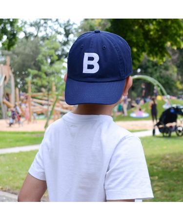 Monogrammed Toddler & Kids Baseball Cap - Adjustable Navy Hat for Ages 2-5 | Tiny Expressions - Buy Online on GoSupps.com