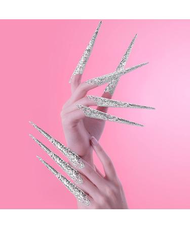ANCIRS 10 Pack Silver Finger Claw Rings - Ancient Queen Costume Accessory for Halloween Cosplay Drama Dance Show - Buy Online on GoSupps.com