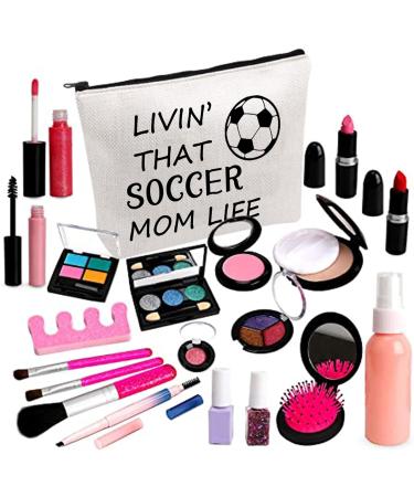 BDPWSS Soccer Makeup Bag Soccer Lover Gift Soccer Mom Inspirational Gift Soccer Player Gift Living That Soccer Mom Life Zipper Pouch Mom life soccer - Buy Online on GoSupps.com