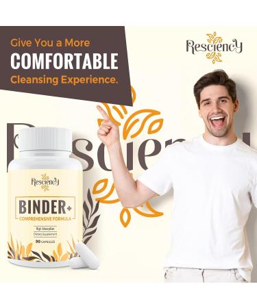 6-in-1 Detox Binder Supplement | 1500 MG Liver Detox Cleanse | Activated Charcoal & Zeolite Clay | Maximum Absorption | 90 Vegetarian Capsules - Buy Online on GoSupps.com