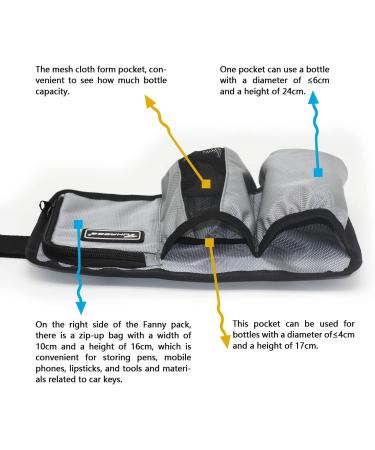 Tuhaoge Massage Bottle Bag - Dual Oil Holster for Therapists | Perfect for Massage Oils & Lotions - Buy Online on GoSupps.com