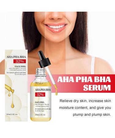 AHA BHA PHA 32% Liquid Exfoliant for Face High-Strength Multi-Acid Peel to Help Refine Skin Texture Enhance Radiance and Support a Smoother-Looking Complexion Suitable for All Skin Types 1 fl oz - Buy Online on GoSupps.com
