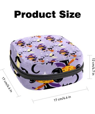Halloween Pattern Sanitary Napkin Storage Bag - Portable Menstrual Period Kit for Women & Teens - Includes Menstrual Cup Pouch and Tampon Bags - Color 4 - Buy Online on GoSupps.com