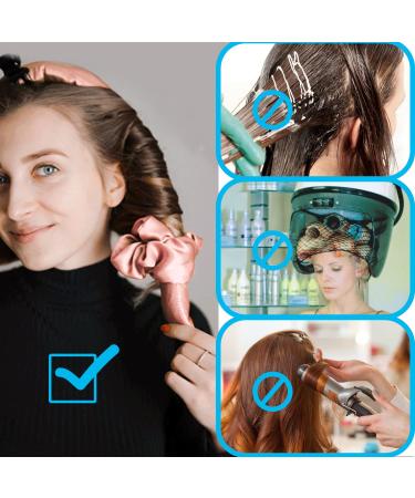 Heatless Curling Rod Headband - No Heat Hair Curler for Long Hair - Blue - Buy Online on GoSupps.com