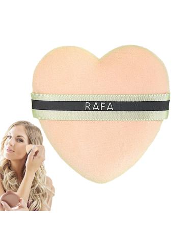 Aizuoni Powder Puff Make up Sponges in Heart Shape Reusable Face Makeup Tools Setting Powder Puff for Setting Contouring Under Eyes Corners