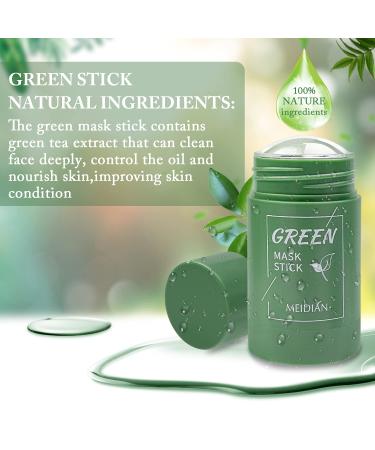 Green Tea Purifying Clay Stick Mask - Oil Control & Deep Cleansing | 2pcs for All Skin Types | Men's Facial Care - Buy Online on GoSupps.com
