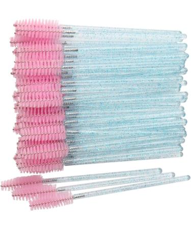 50pcs Makeup Eyelash Brushes Crystal Mascara Stick Applicator Diamond Eyelash Brush Disposable Makeup Tool deepgreengreen - Buy Online on GoSupps.com
