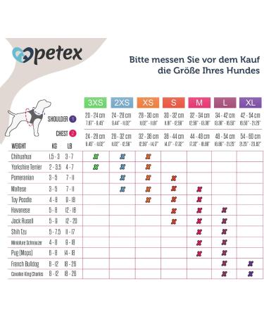 Petex Dog Harness for Small & Medium Dogs - TUV Tested Made in Europe Reflective Breathable with Air Mesh Technology - Purple 2XS - Buy Online on GoSupps.com