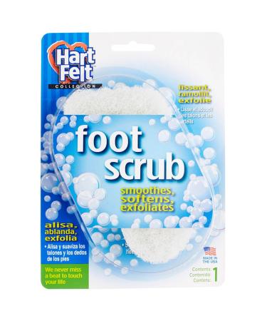HartFelt Foot Scrub Exfoliating Sponge Pads - 6 Pack | Made in USA for Smooth Heels and Toes | Pedicure Feel - Buy Online on GoSupps.com