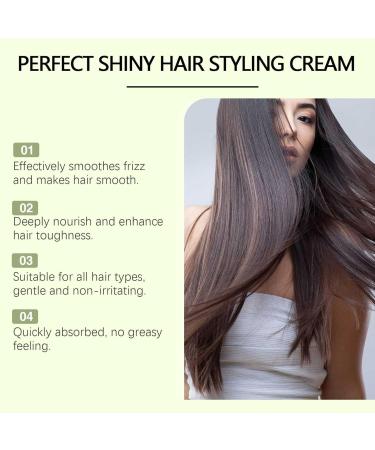 Hair Gloss Styling Cream Styling cream for curly hair regenerates and improves frizz creating a natural look 100 g (3PC) - Buy Online on GoSupps.com