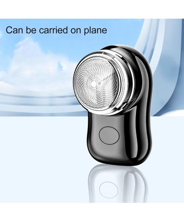 Mini Beard Trimmer Pocket Size Type C Rechargeable Low Noise Electric Beard Cutter with 400mAh Battery for Car Travel (Black) - Buy Online on GoSupps.com