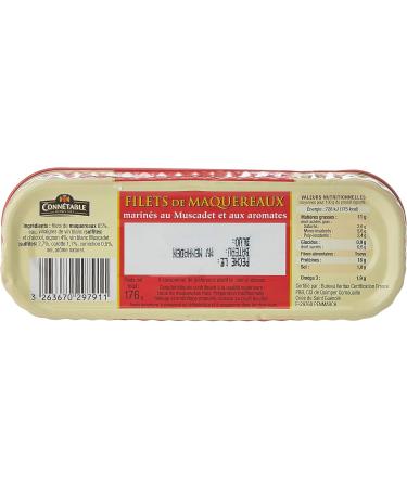 Conn table Red Label Mackerel Fillets Marinated in Muscadet/Aromatics 176 g - Buy Online on GoSupps.com