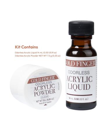 Buy GoldFinger Odorless Acrylic Nails Kit - Professional Acrylic Liquid & Powder for Beginners - Made in USA - International Shipping Available - Buy Online on GoSupps.com